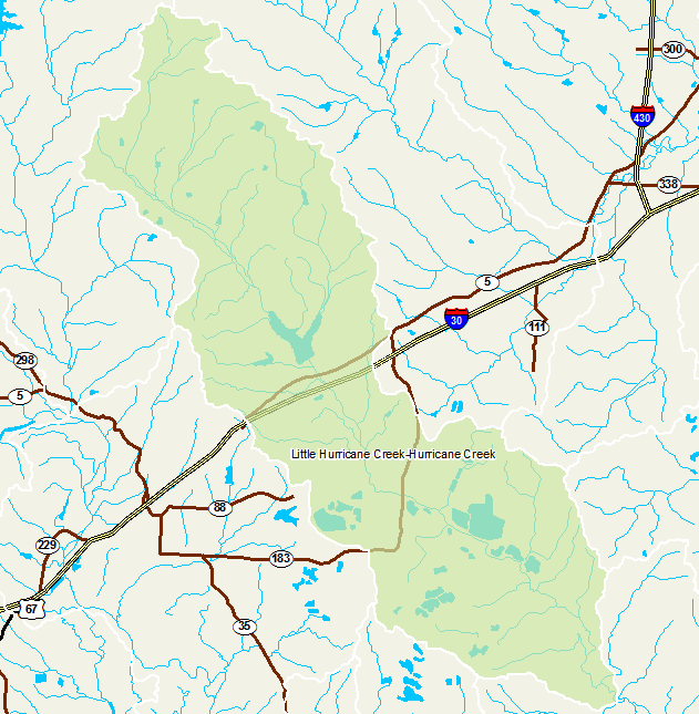 Arkansas Watershed Information System - 12-Digit: 080402030401